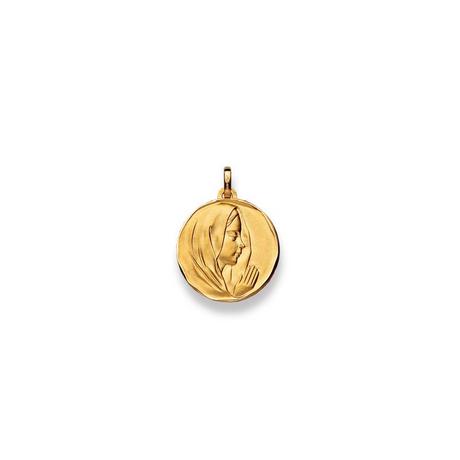 MUAU Schmuck  Anhänger Madonna Gelbgold 750, 20x15mm 