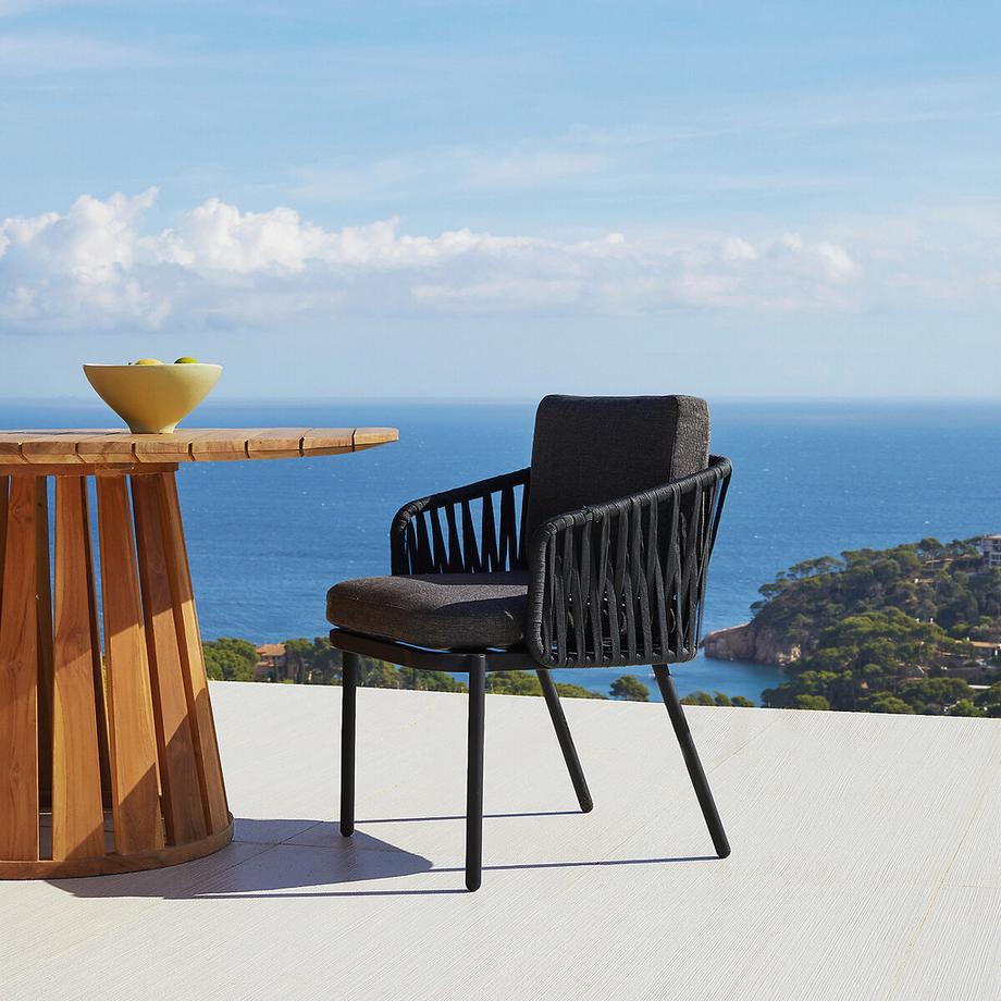 AM.PM Fauteuil de table en sangles tressées  