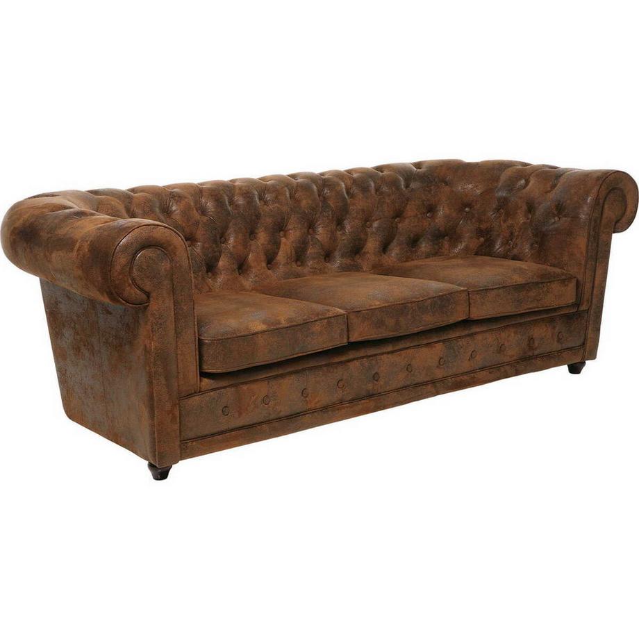 KARE Design Canapé Oxford 3 places Vintage Eco  