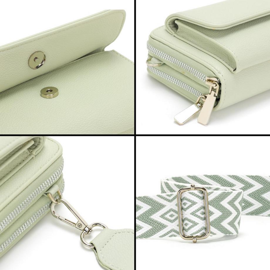 Only-bags.store Kleine Umhängetasche mit abnehmbarer Geldbörse  