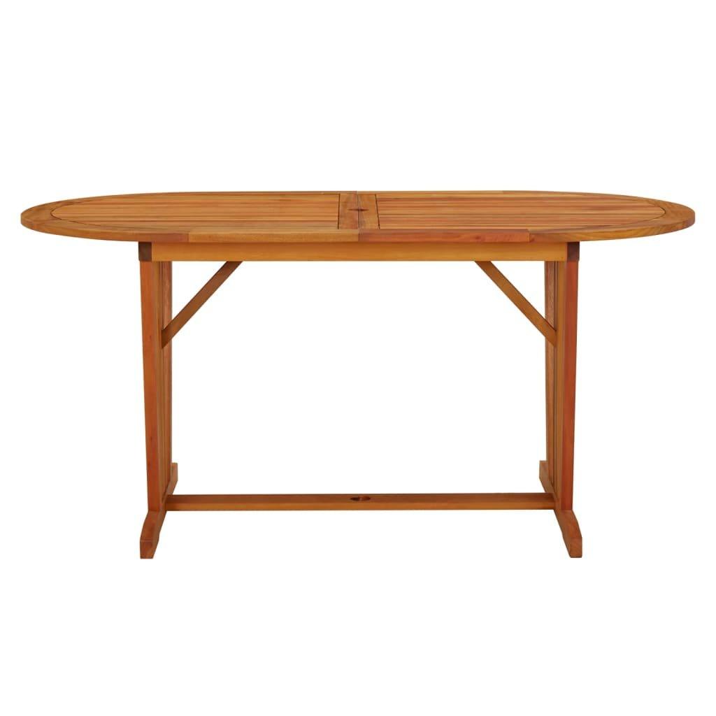 VidaXL Table de jardin bois  