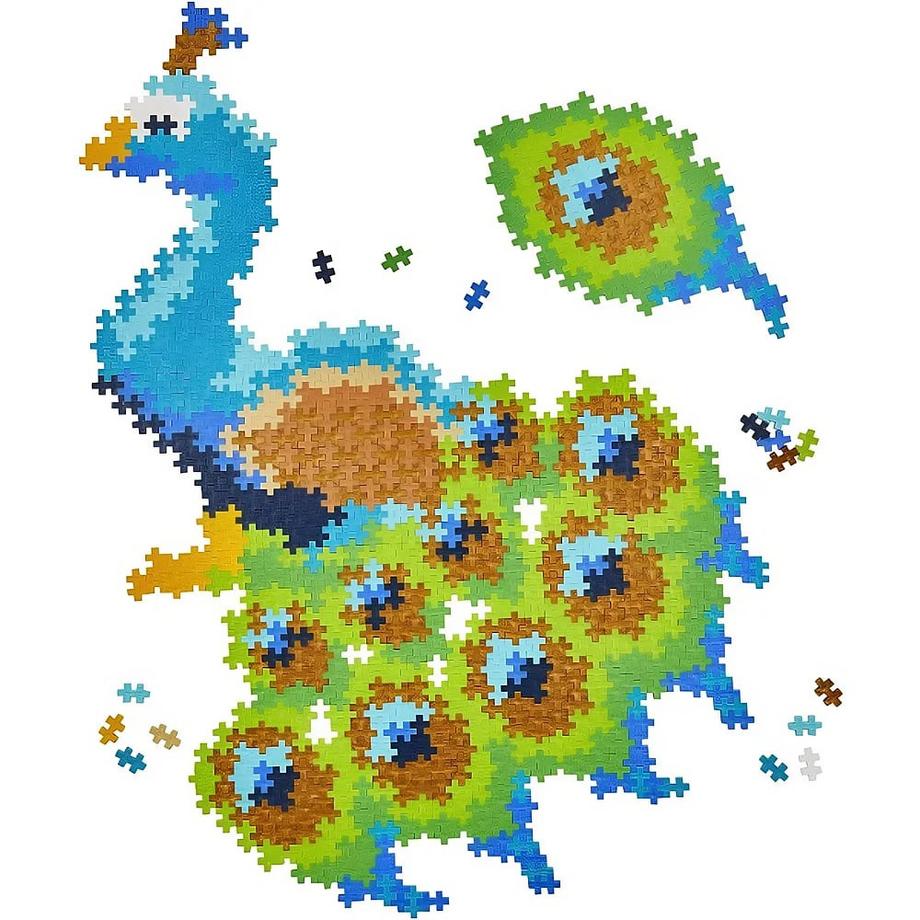 Plus-Plus  Basic Kreativ Bausteine Puzzle Pfau (800Teile) 