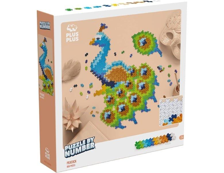 Plus-Plus  Basic Kreativ Bausteine Puzzle Pfau (800Teile) 