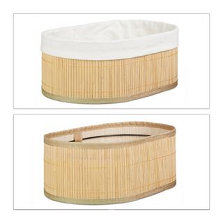 B2X Bambus-Regalkorb dreiteilig  