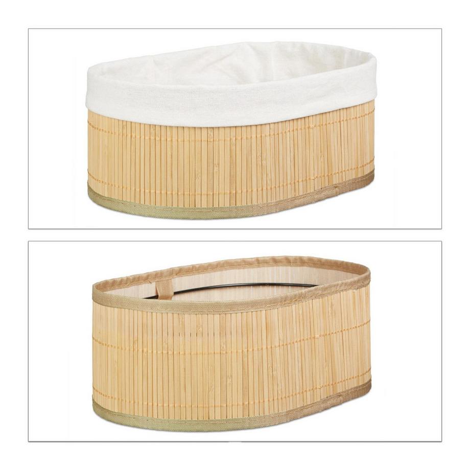 B2X Cestino in bambù in tre parti  