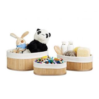 B2X Bambus-Regalkorb dreiteilig  