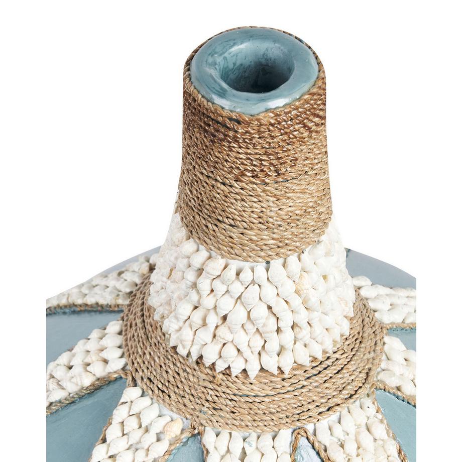 Beliani Vase décoratif en Terre cuite Boho SILAU  