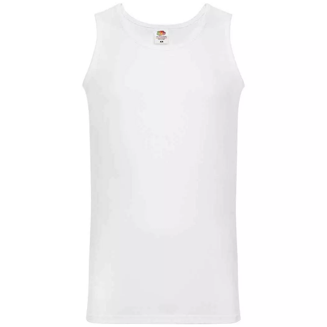 Fruit of the Loom - Débardeur, S, Blanc