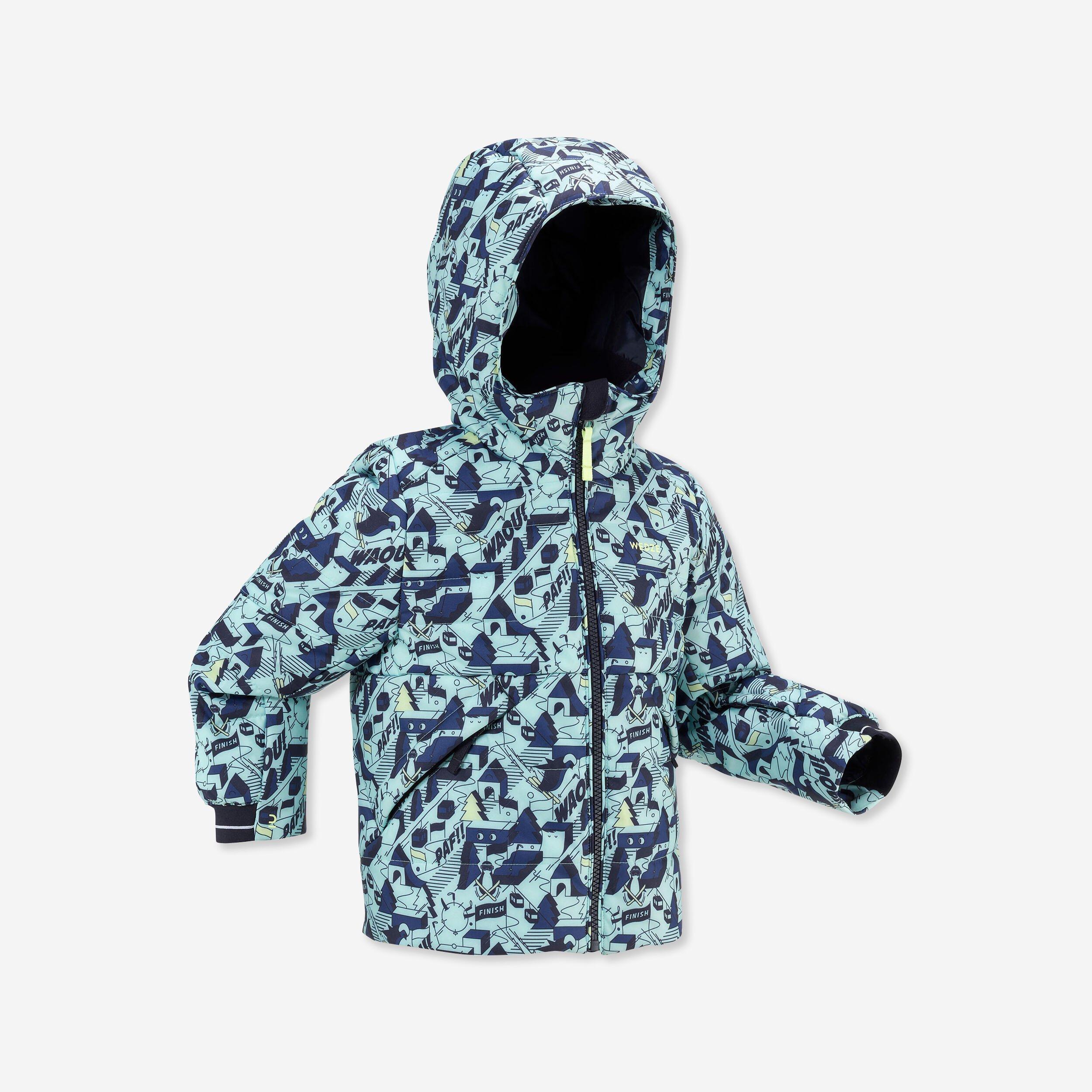 Image of Wattierte Jacke - Warm 180 Unisex Blau Bedruckt 3A