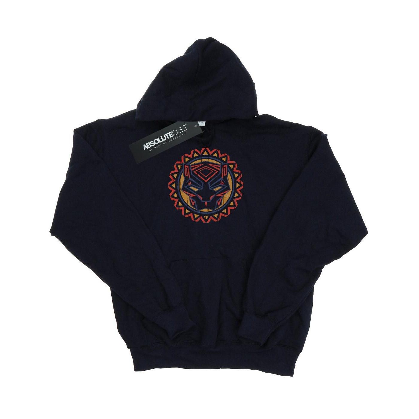 Image of Black Panther Tribal Panther Icon Kapuzenpullover Jungen Marine 116
