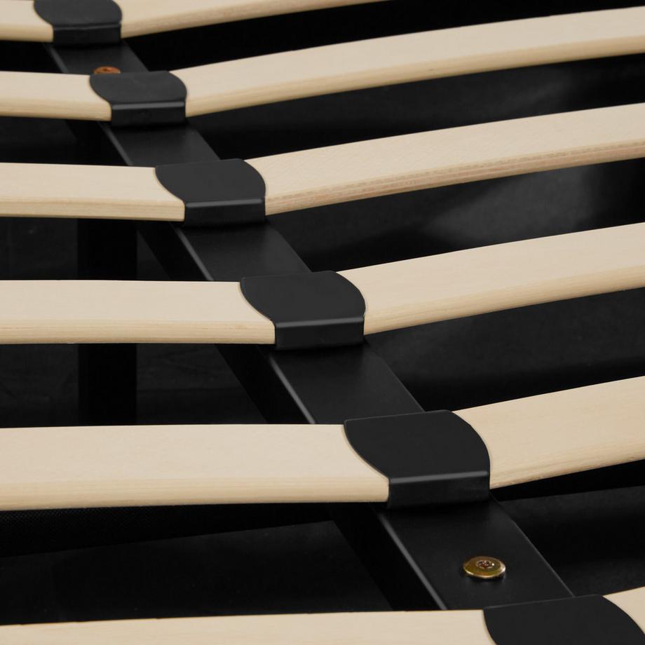 Tectake Lit rembourré SEDONA en aspect velours avec motif matelassé  