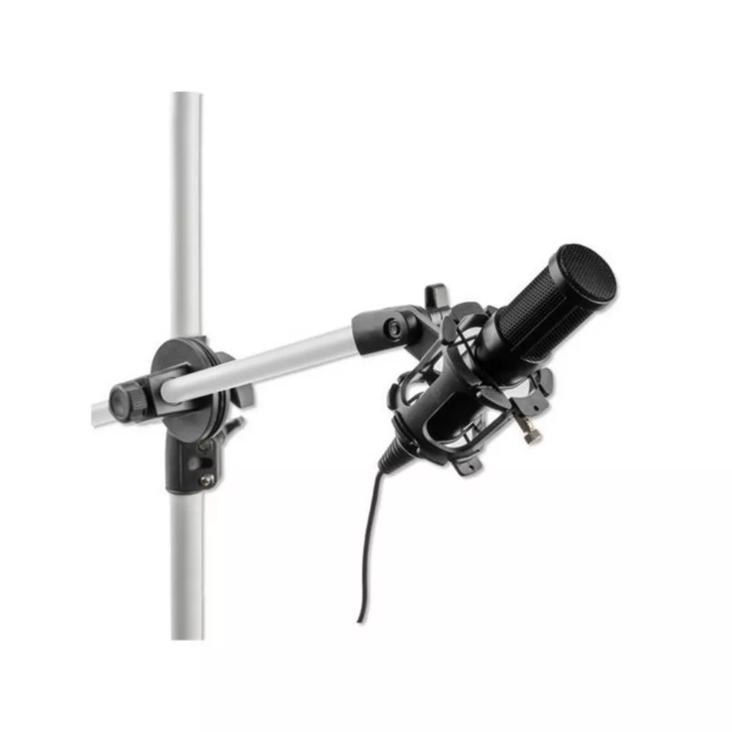4smarts - Mikrofon und Schwenkarm Streaming Set, Schwarz