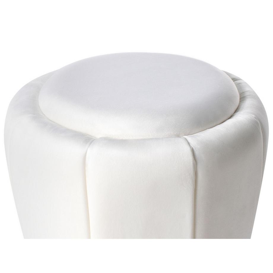Beliani Pouf en Velours Glamour IRVING  