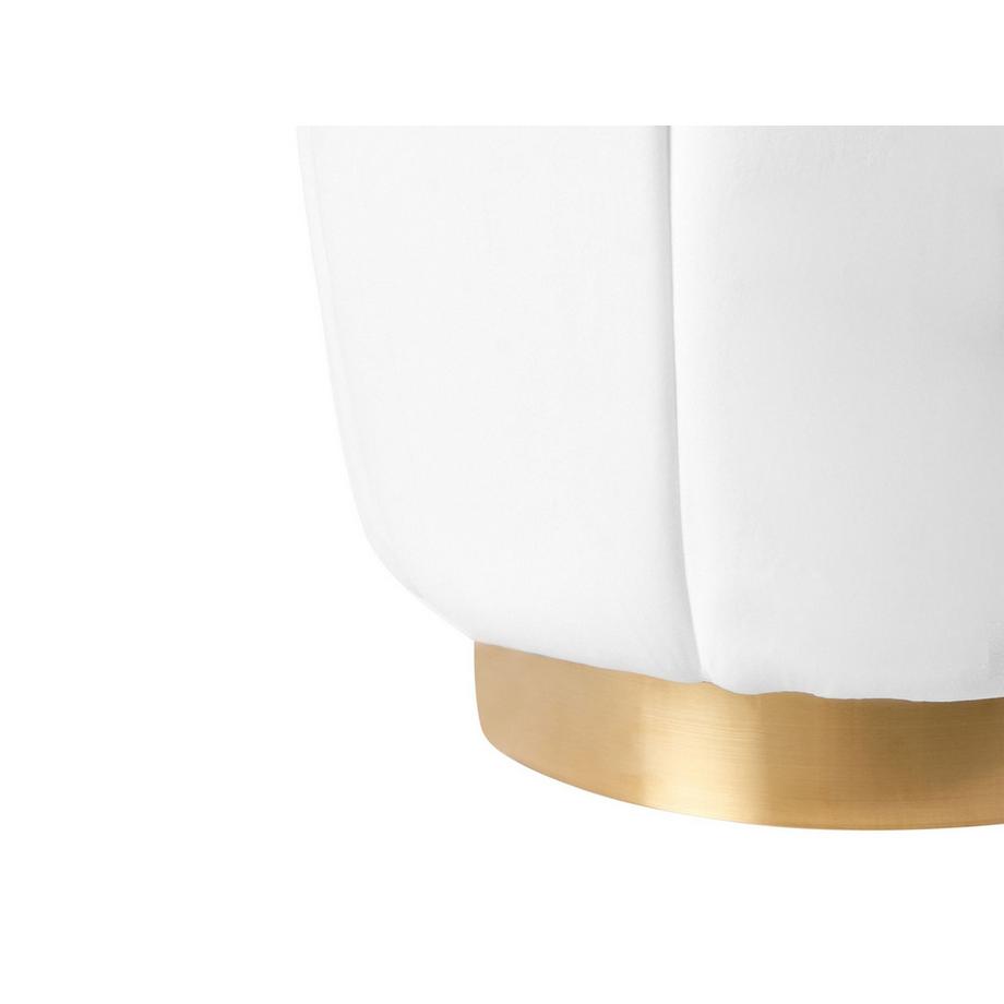 Beliani Pouf en Velours Glamour IRVING  