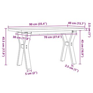 VidaXL tavolino da salotto Legno di pino  