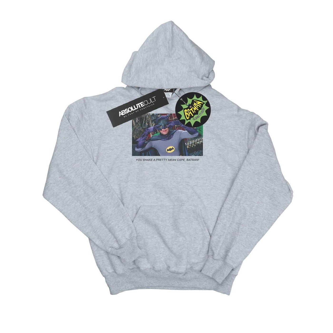 Image of Batman Tv Series Mean Cape Kapuzenpullover Damen Grau XXL