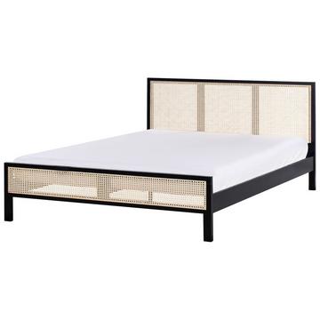 Lit avec sommier en Bois de pin Rustique SALERNAS