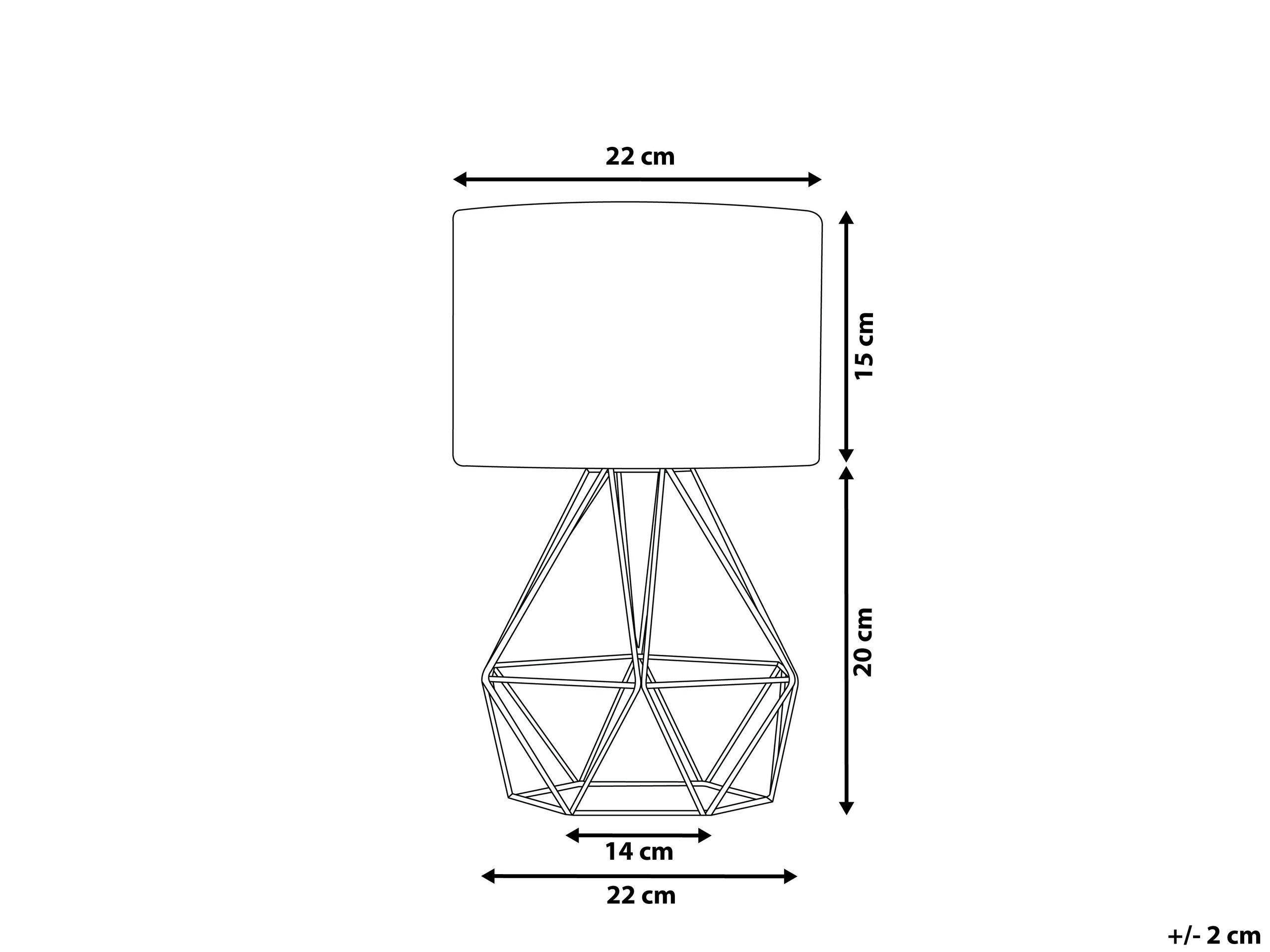 Beliani Lampe à poser en Métal Moderne MARONI  