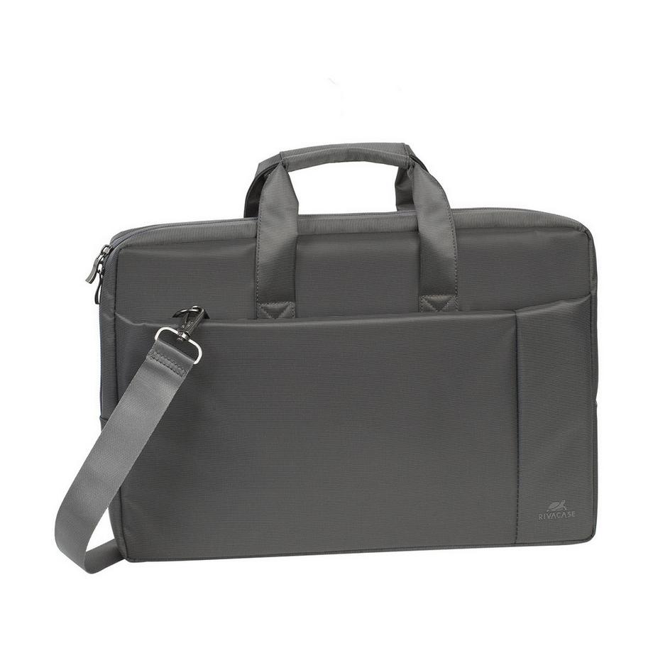 RIVACASE  Borsa per laptop a 2 scomparti da 17,3” con tracolla rimovibile 