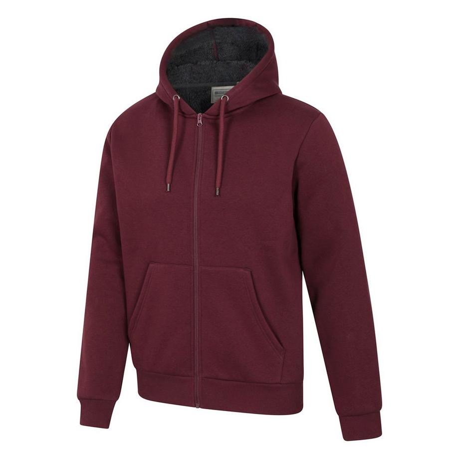 Mountain Warehouse Dalton Felpa Con Cappuccio E Zip Intera Foderato Di Borg  