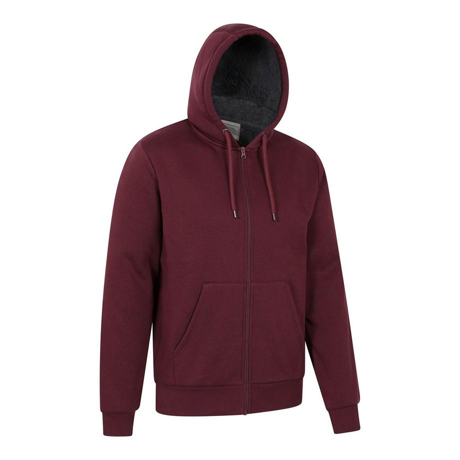 Mountain Warehouse Dalton Felpa Con Cappuccio E Zip Intera Foderato Di Borg  
