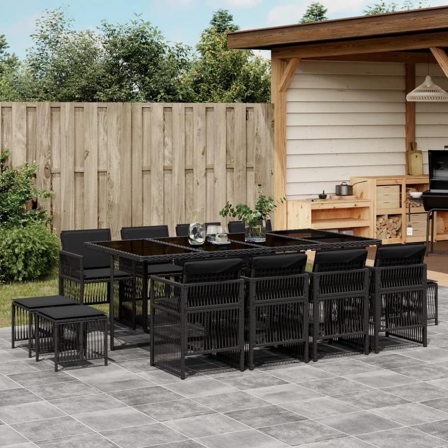 VidaXL set da pranzo da giardino Polirattan  