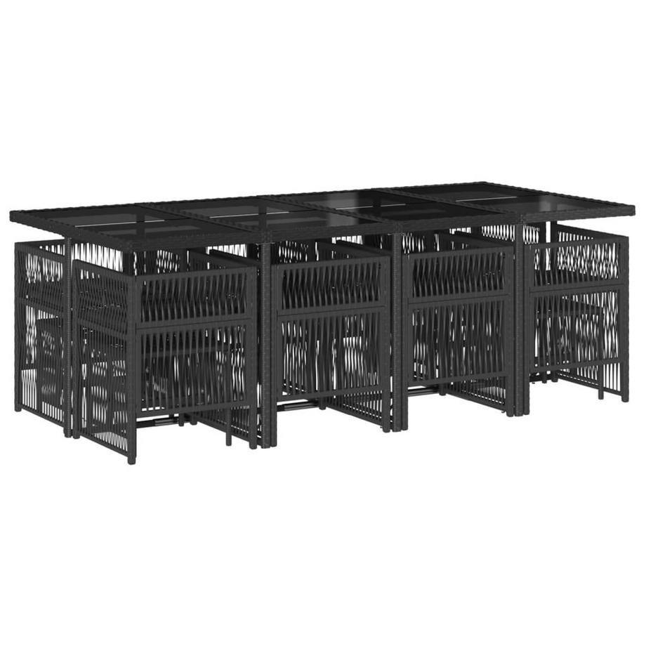 VidaXL set da pranzo da giardino Polirattan  