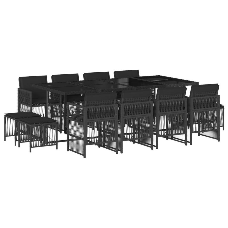 set da pranzo da giardino Polirattan