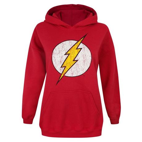 Flash  Kapuzenpullover mit Logo im UsedLook 