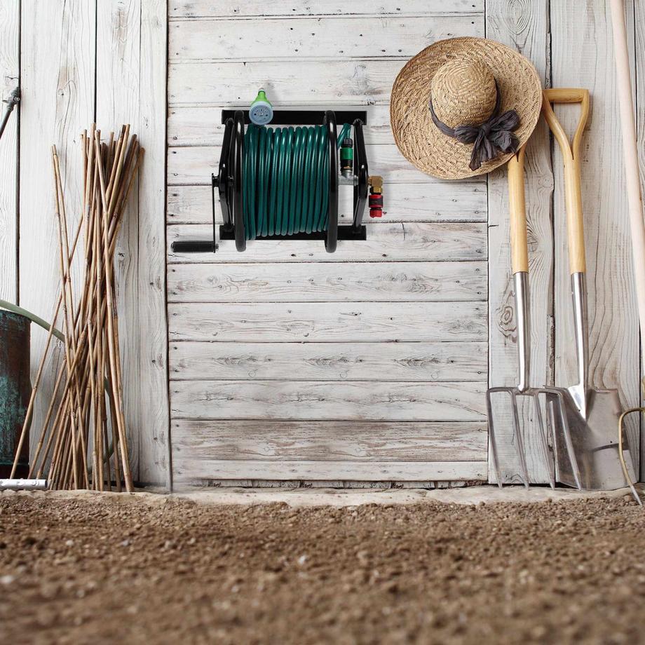 B2X  Enrouleur de tuyau d'arrosage, pour mur 