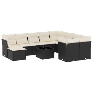 VidaXL Ensemble de canapés de jardin rotin synthétique  