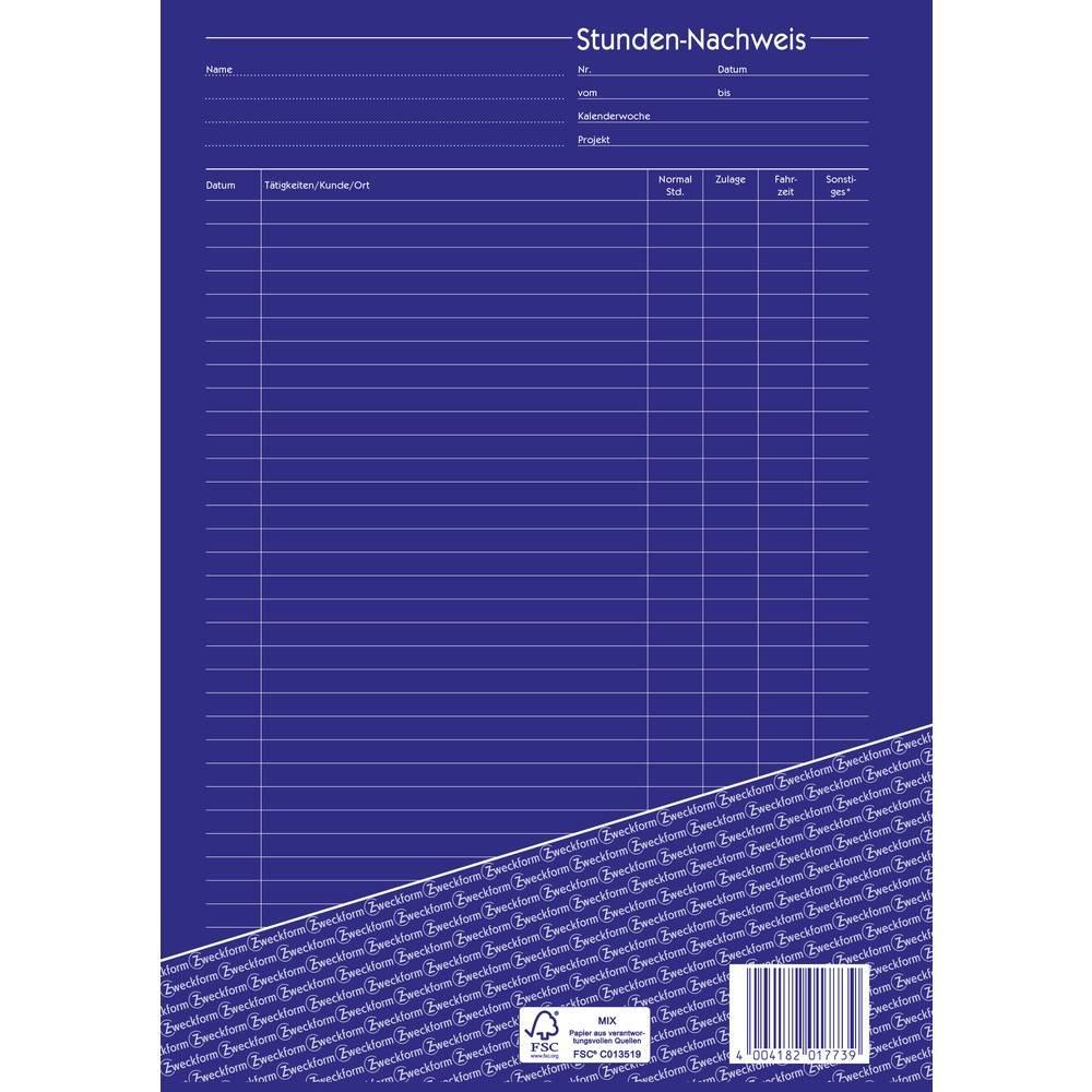 Avery-Zweckform  Avery Zweckform Stunden-Nachweis, A4 