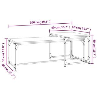 VidaXL Table basse bois d'ingénierie  