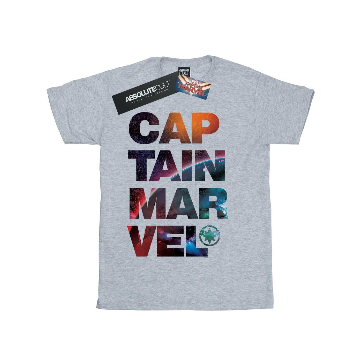 Image of Captain Space Text Tshirt Jungen Grau 116