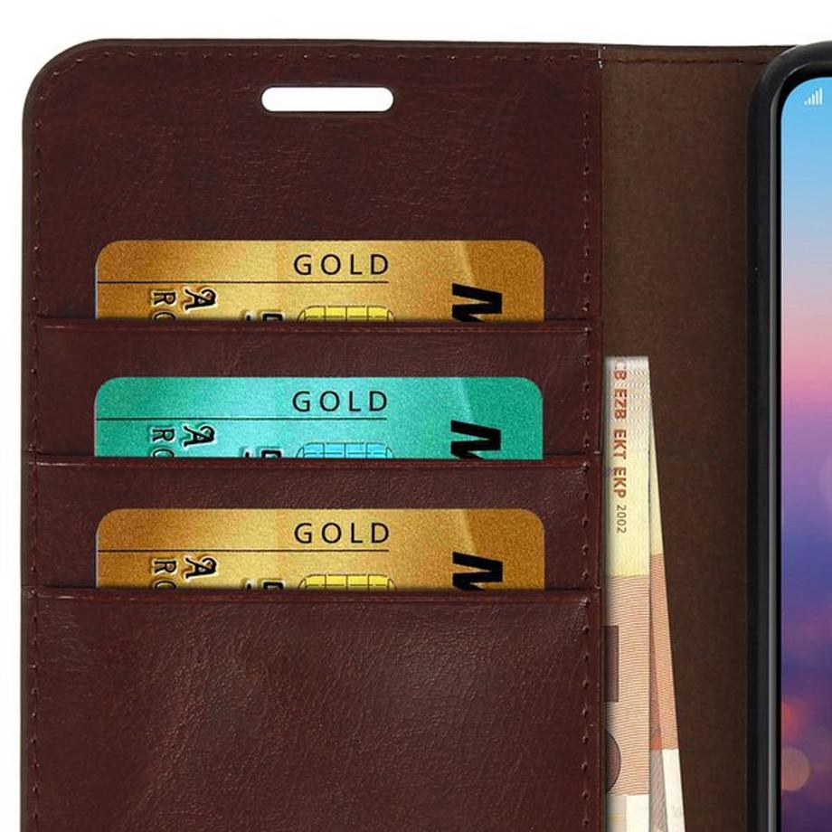 Avizar  Cover Echtleder Huawei P20 Pro Braun 