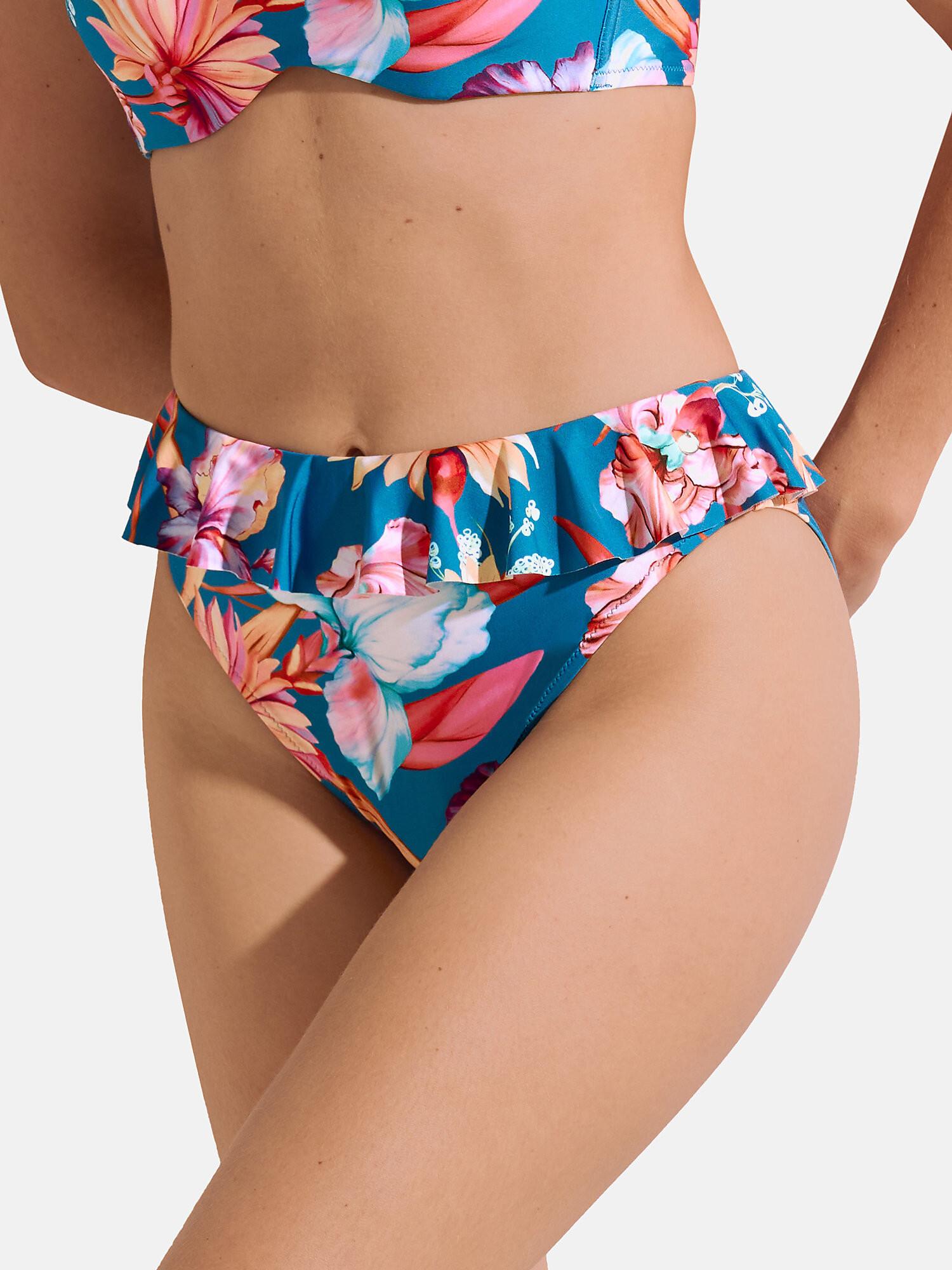Image of Bikinistrümpfe Badehose Mit Hohem Beinausschnitt Rimini Unisex Blau 42