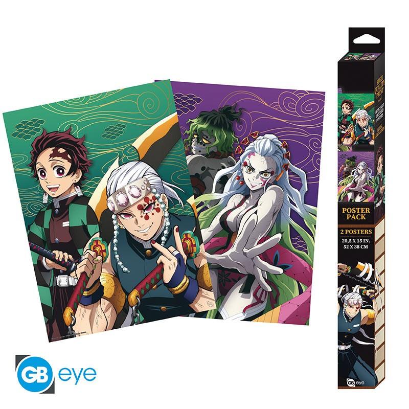 Abystyle  Poster - Set of 2 - Demon Slayer - Entertainment District 