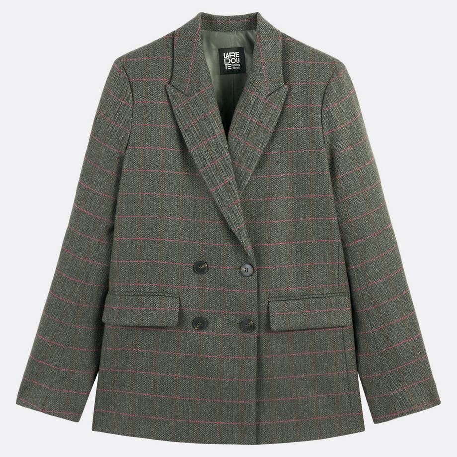 La Redoute Collections Blazer lungo a quadri  