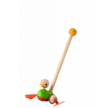 PlanToys Holzspielzeug Ente zum Mitschieben