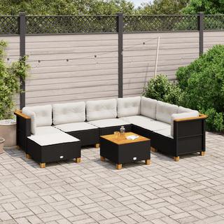 VidaXL set divano da giardino Polirattan  