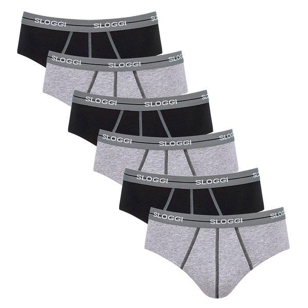Image of 6er Pack Start - Midi-slip Herren Grau L