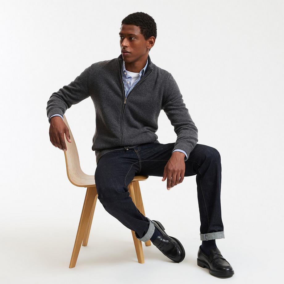 La Redoute Collections Cardigan in lambswool con cerniera  