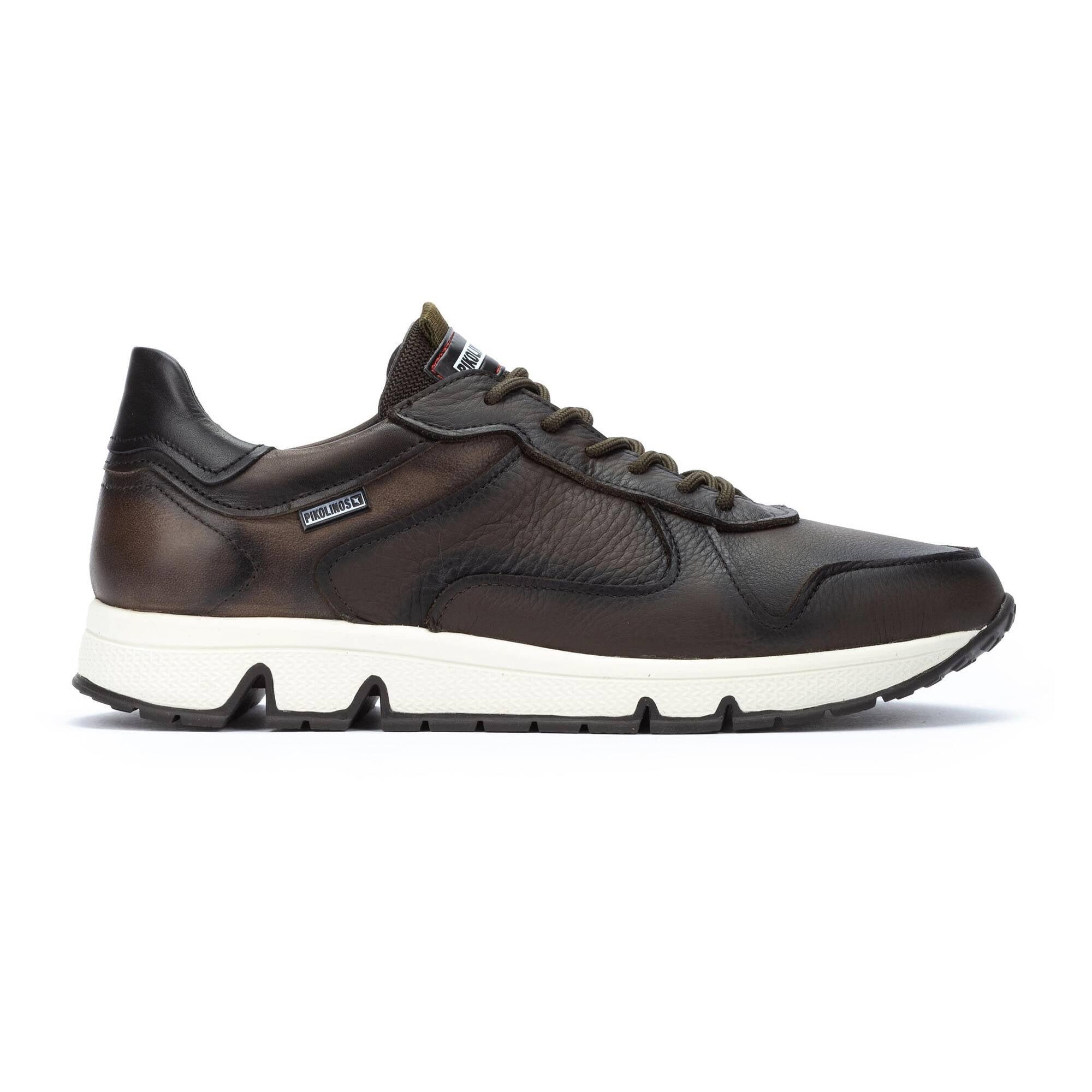 Image of Ferrol - Leder Sneaker Herren Grün 46