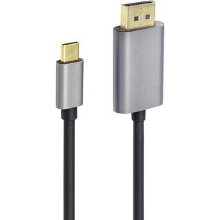 Renkforce  Renkforce RF-4600982 câble vidéo et adaptateur 2 m USB Type-C DisplayPort Noir 