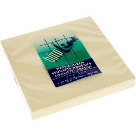 BÜROLINE BÜROLINE Haftnotizen 75x75mm 133029 gelb 100 Blatt  