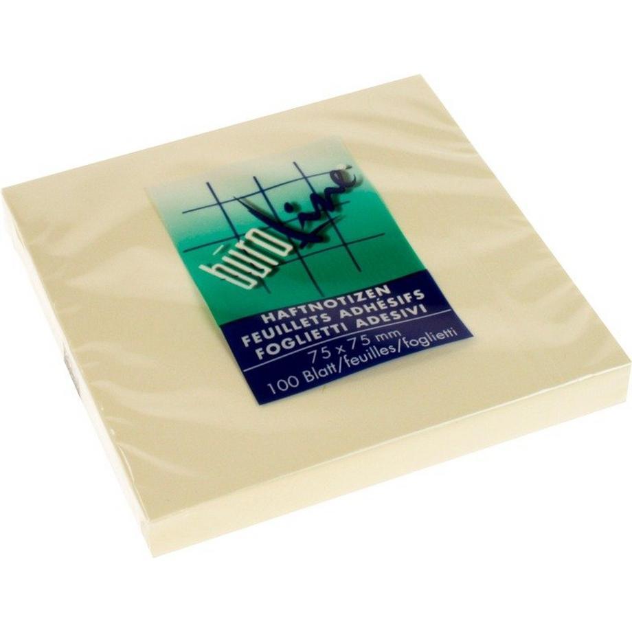 BÜROLINE Haftnotizen 75x75mm 133029 gelb 100 Blatt