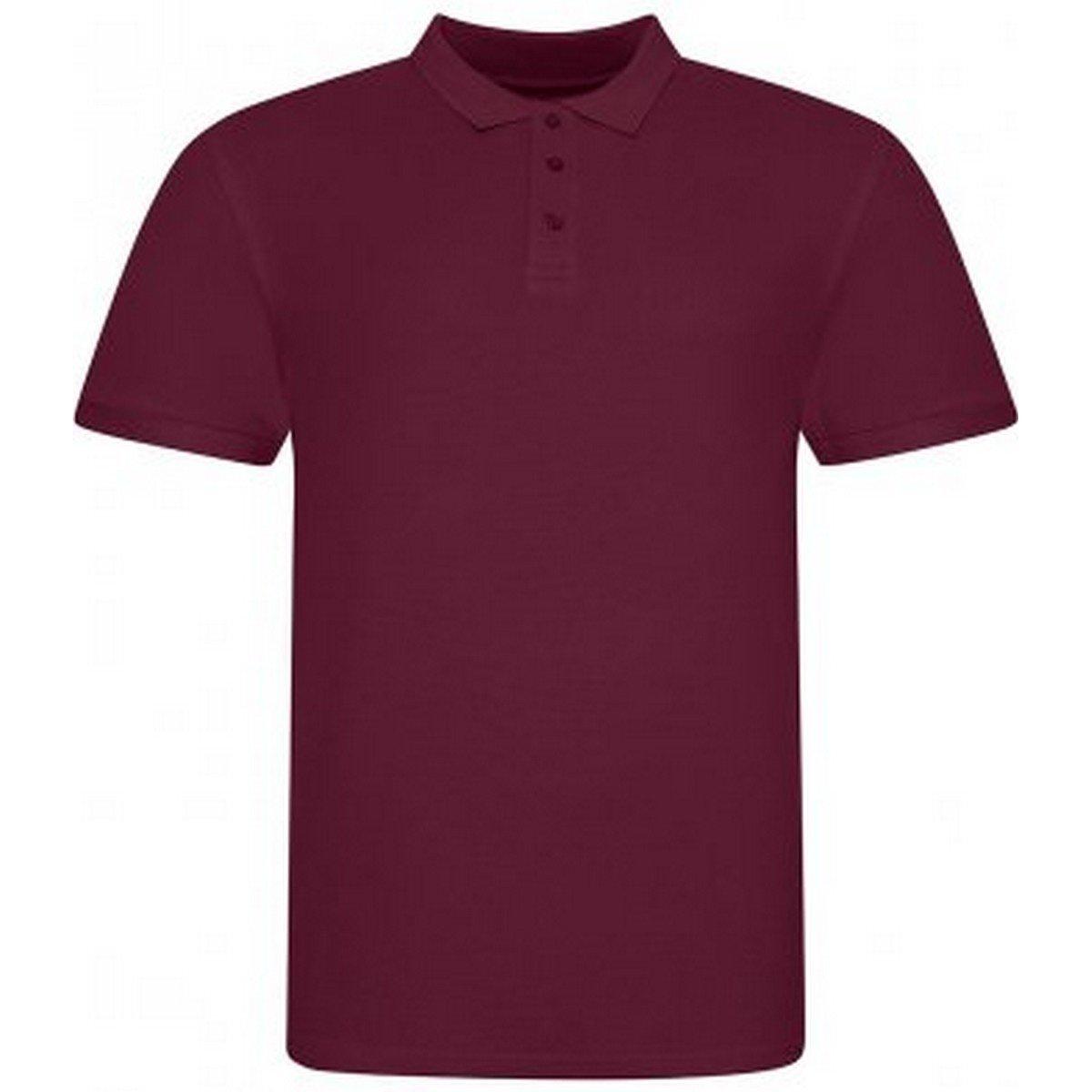Image of Poloshirt Pique Herren Weinrot XXL