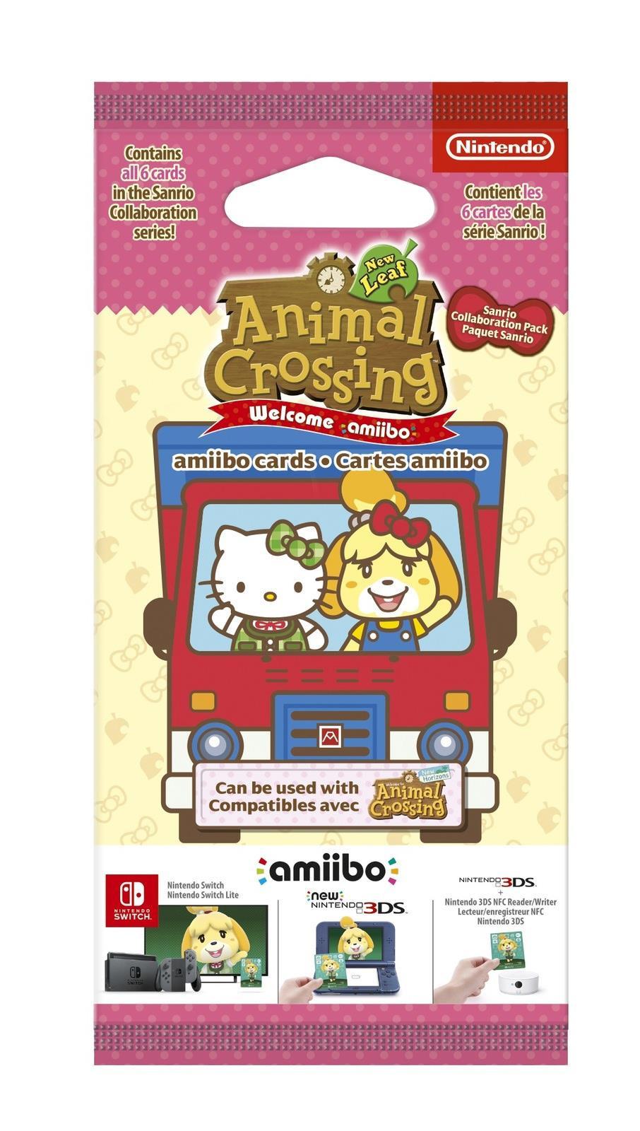 Nintendo  Amiibo Karten 6 Stück - Animal Crossing + Sanrio 