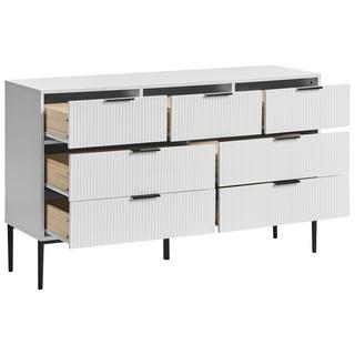 Beliani Cassettiera 7 cassetti en Fibra a media densità (MDF) Moderno LEDUC  