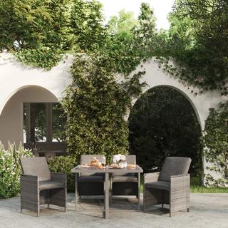 VidaXL set da pranzo da giardino Polirattan  